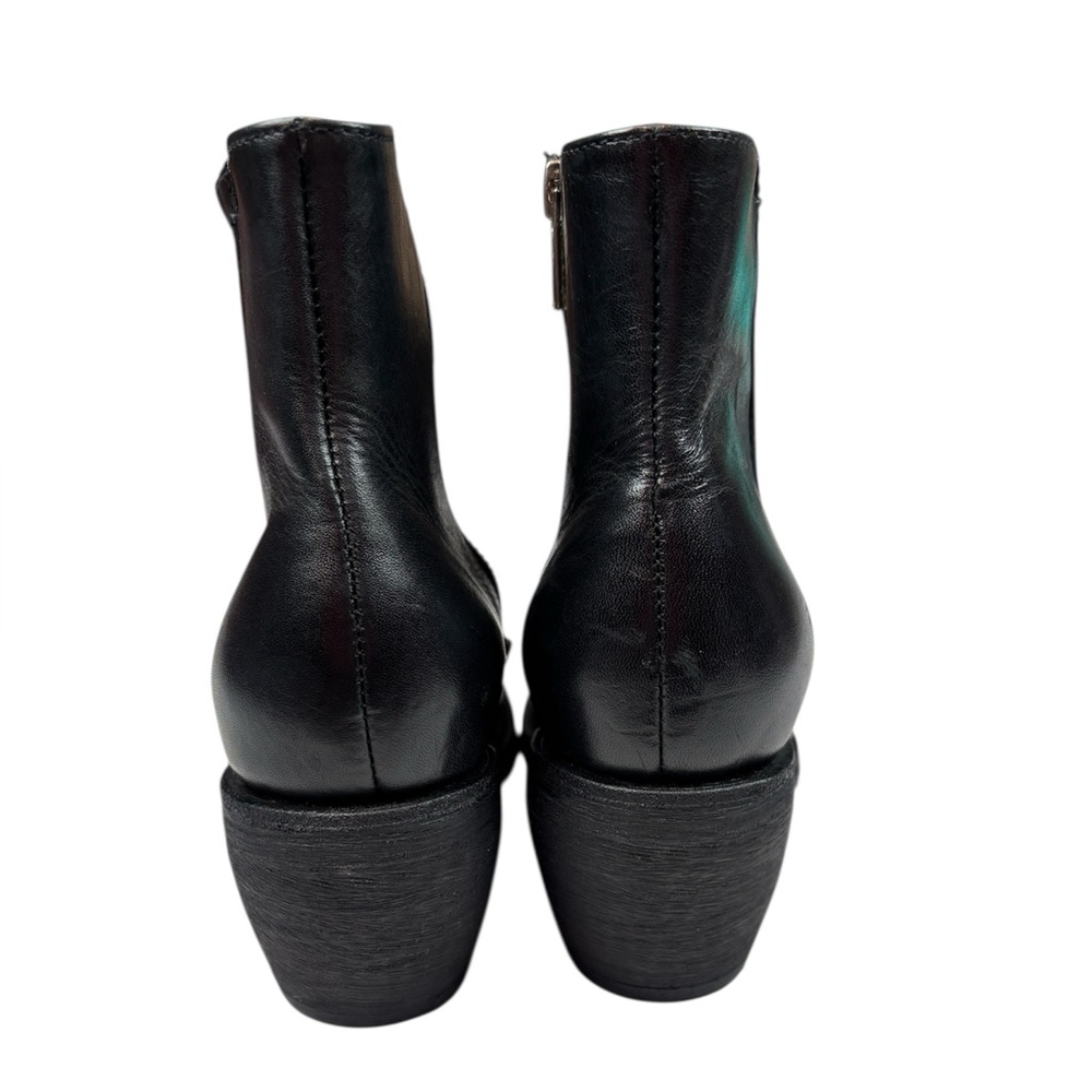 Frye Women's Rosalia Black Leather Ankle Booties Like New - Size 8 B - Picture 3 of 10